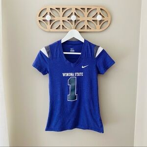 Nike Winona State College Tee Shirt Purple Sz XS